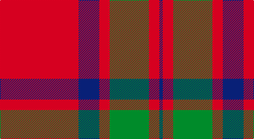 R/136 DB36 R18 G68 R18 DB/6 tartan