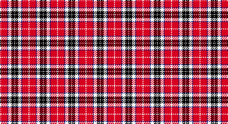 W/2 R12 DB2 W6 K6 W/1 tartan
