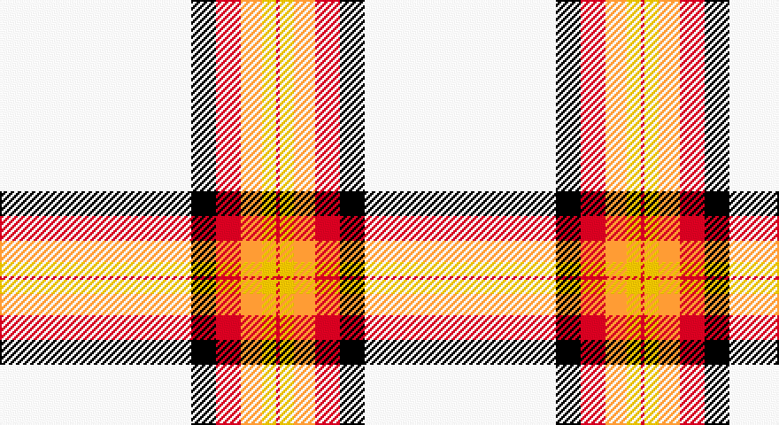 W/108 K14 R14 LO12 LY8 R/2 tartan