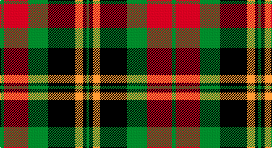 G/6 R40 G32 K44 LO12 K6 G/4 tartan