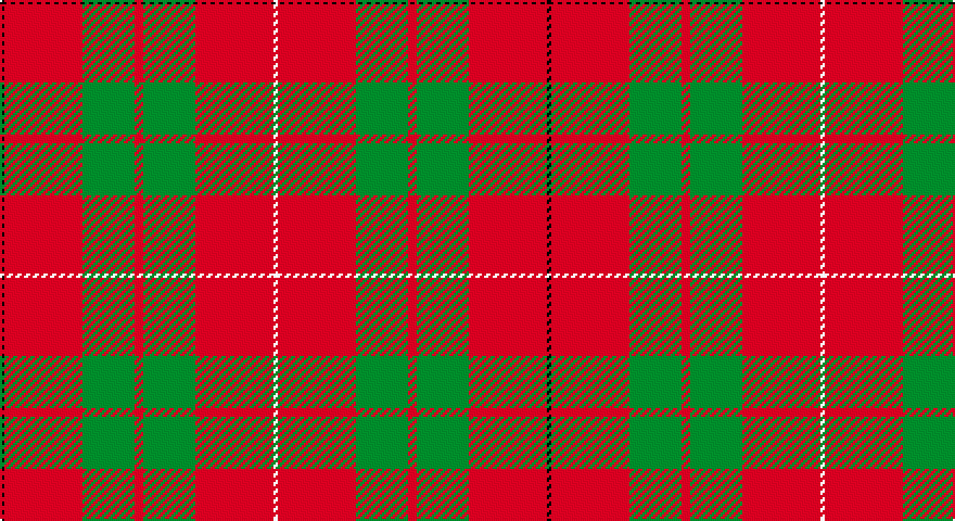 K/2 R36 G24 R4 G24 R36 W/2 tartan