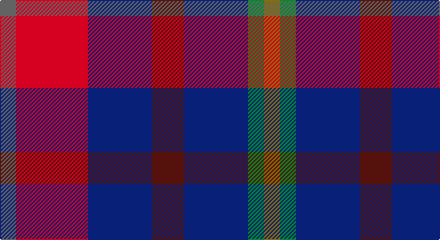 N/16 R72 DB64 DR32 DB64 G16 Y/16 tartan