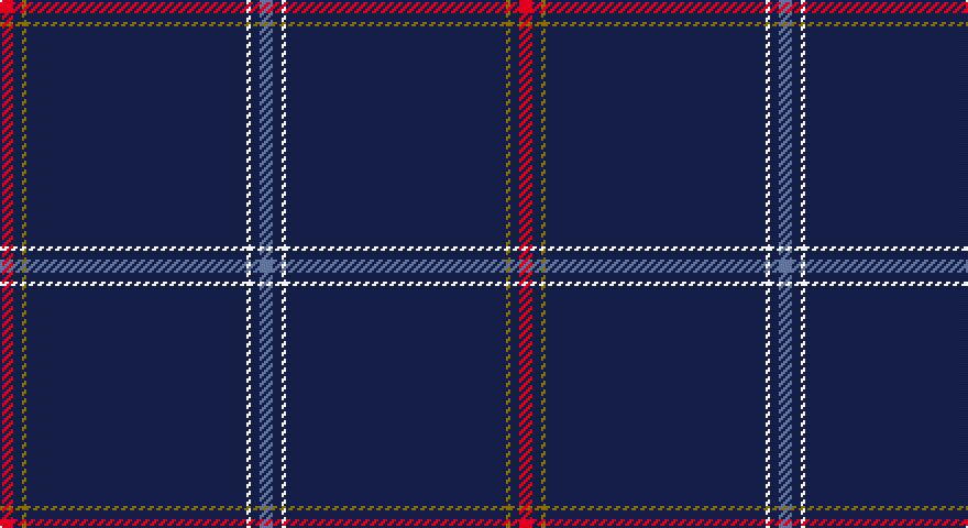 R/6 DB4 Y2 DB100 W2 DB4 N/6 tartan