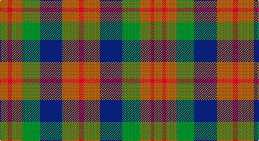 O/14 R6 O18 G30 DB38 O28 R/8 tartan