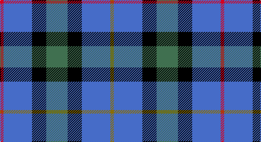 R/6 B48 K24 G36 K24 B48 Y/6 tartan