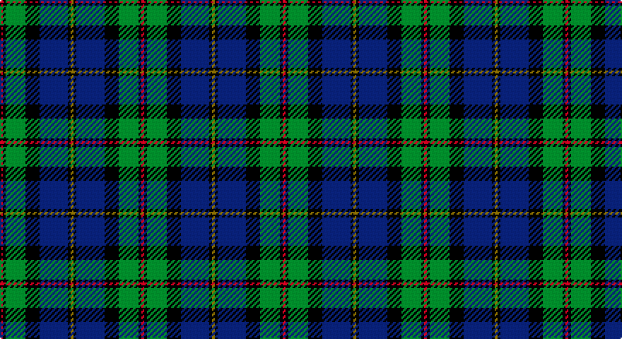 R/2 K2 G14 K10 DB20 K2 Y/2 tartan