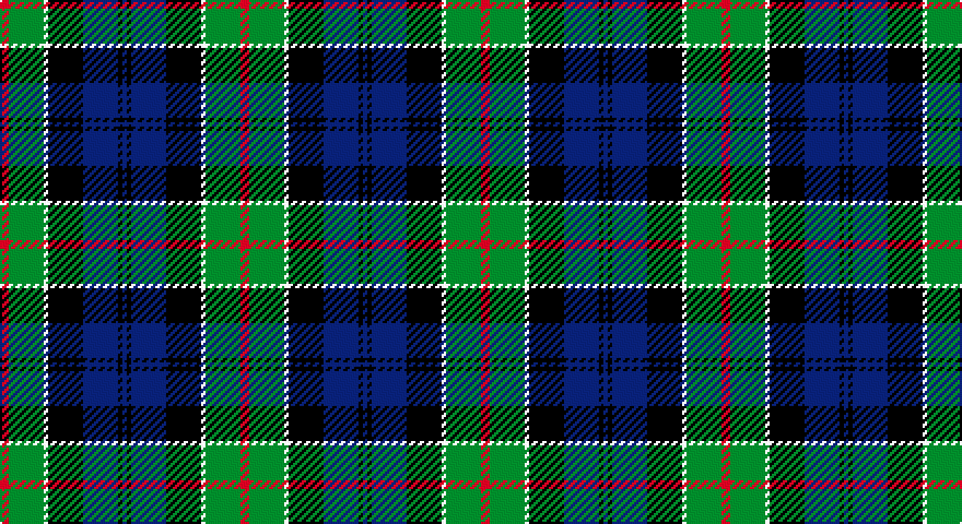 R/4 G16 W2 K16 DB16 K2 DB/2 tartan