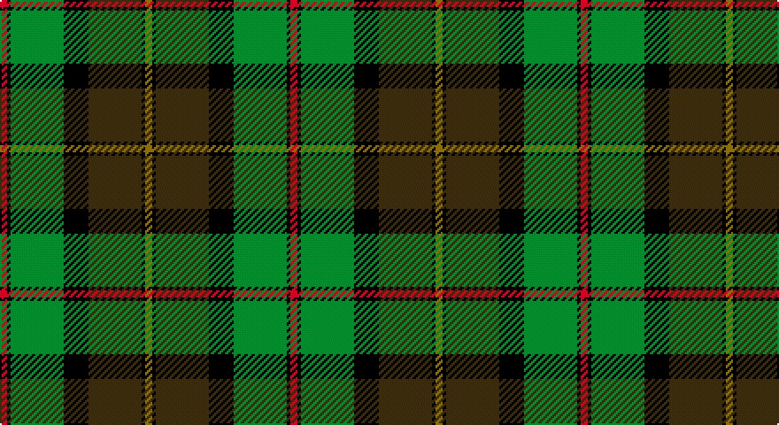 R/4 K2 G30 K14 DY30 K2 Y/4 tartan