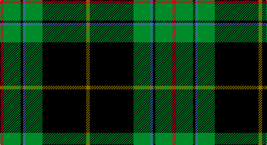 R/6 G28 K4 B4 G28 K72 Y/6 tartan