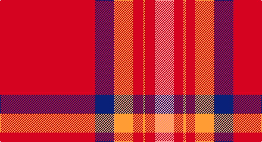 R/160 DB32 LO32 R16 LO4 R16 LR/32 tartan