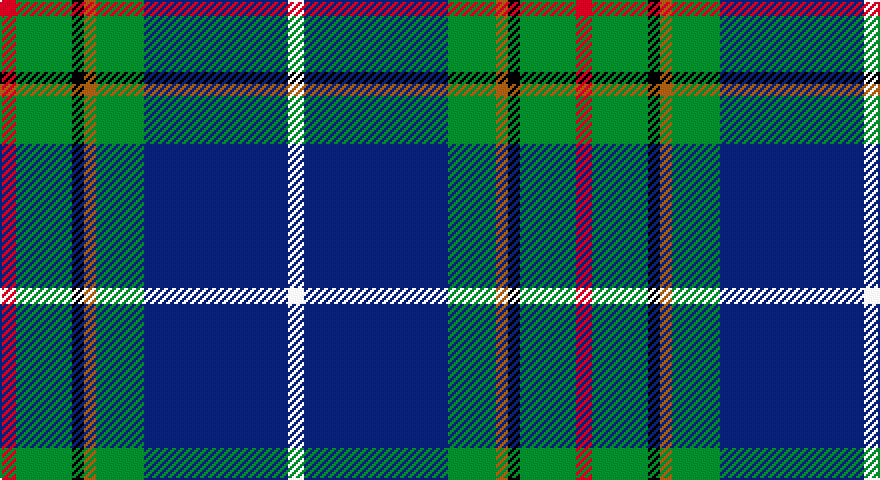 R/8 G28 K6 O6 G24 DB72 W/8 tartan