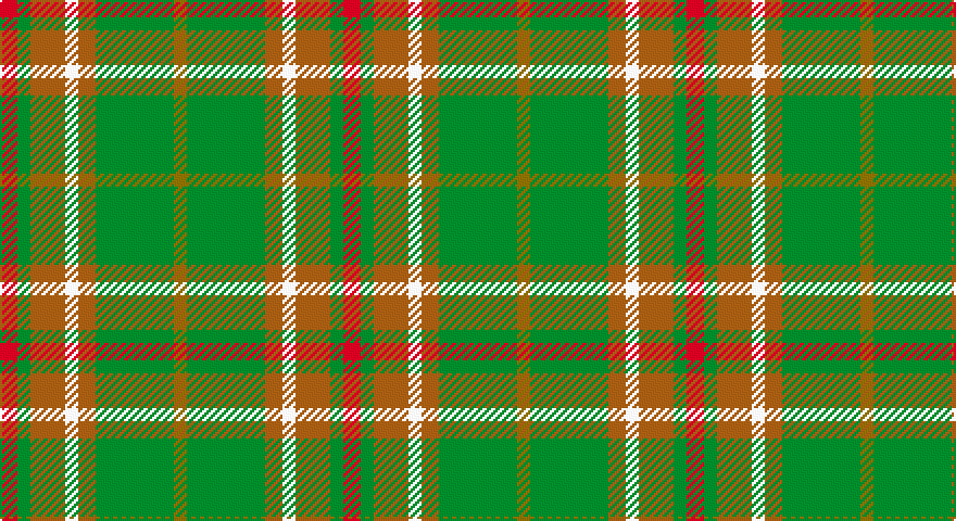 R/8 G6 O16 W6 O8 G36 Y/6 tartan