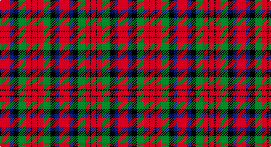 R/16 DB6 K8 G12 R8 K2 R/8 tartan