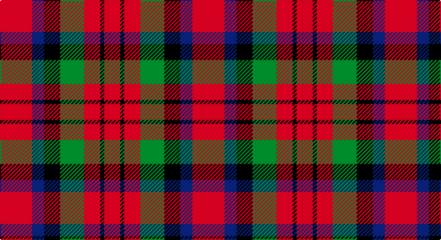 R/32 DB12 K16 G24 R16 K4 R/16 tartan