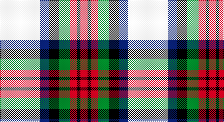 W/78 DB18 K20 G22 R14 K6 R/14 tartan