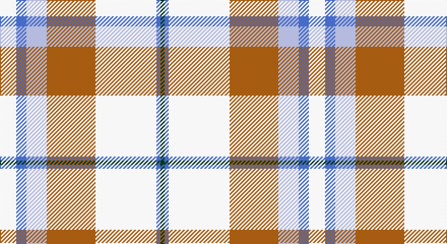 W/16 B10 LB20 O48 W60 B4 DG/4 tartan