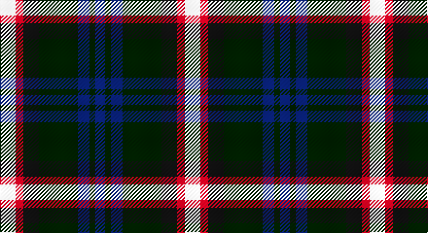 W/16 R8 K16 Ki40 DB12 Ki6 DB/10 tartan
