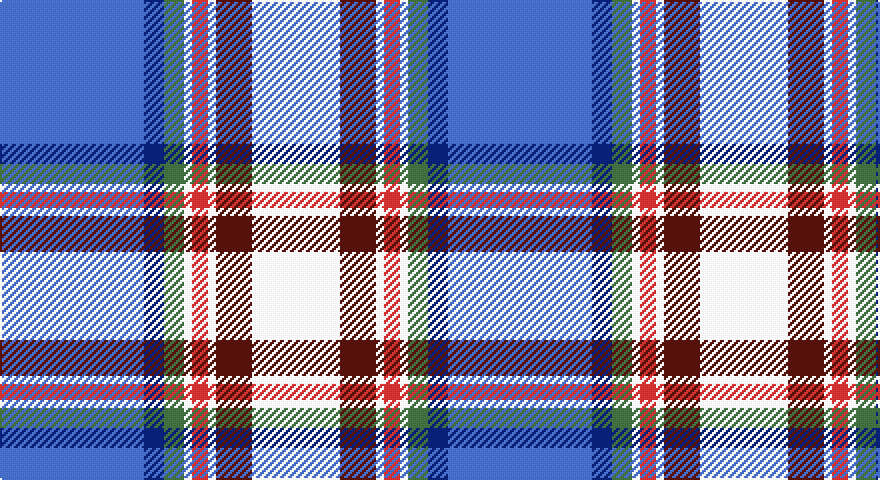 B/72 DB10 G10 W4 R8 W4 DR18 W/44 tartan