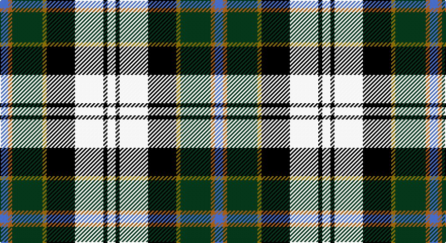 B/8 O4 DG30 Y4 K28 W28 K4 W/8 tartan