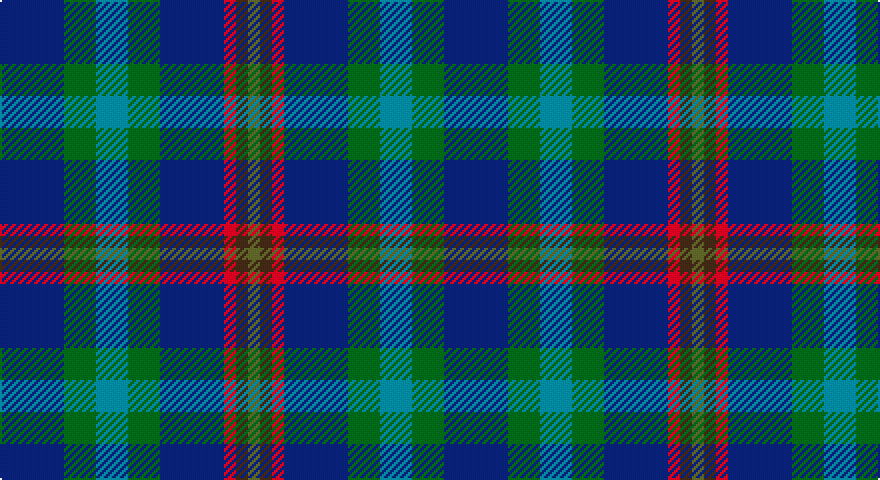 DB/32 DG16 T16 DG16 DB32 R6 DO6 G/6 tartan