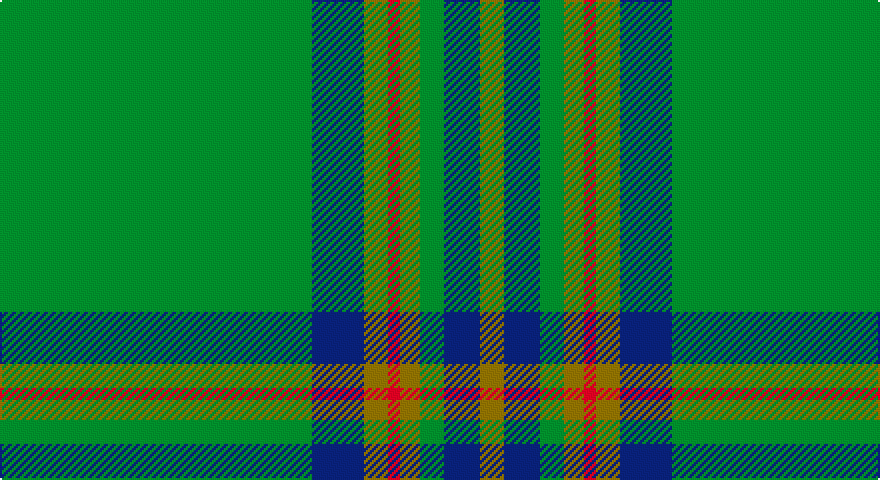 G/156 DB26 Y12 R6 Y10 G12 DB18 Y/12 tartan