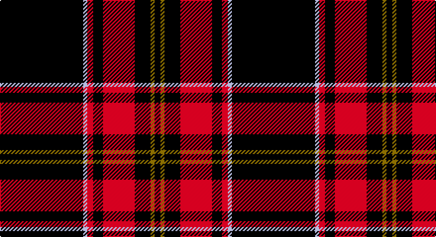 K/84 LB4 R6 K10 R32 K16 Y4 K/6 tartan