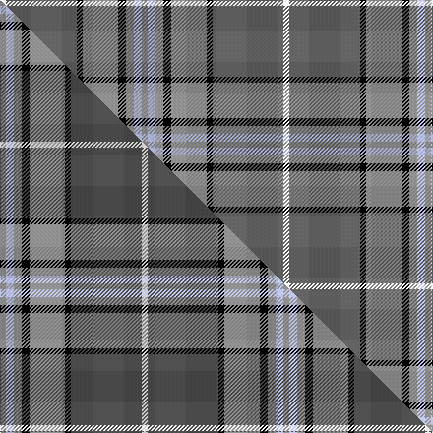 this sett (top) woven against the master sett (bottom)