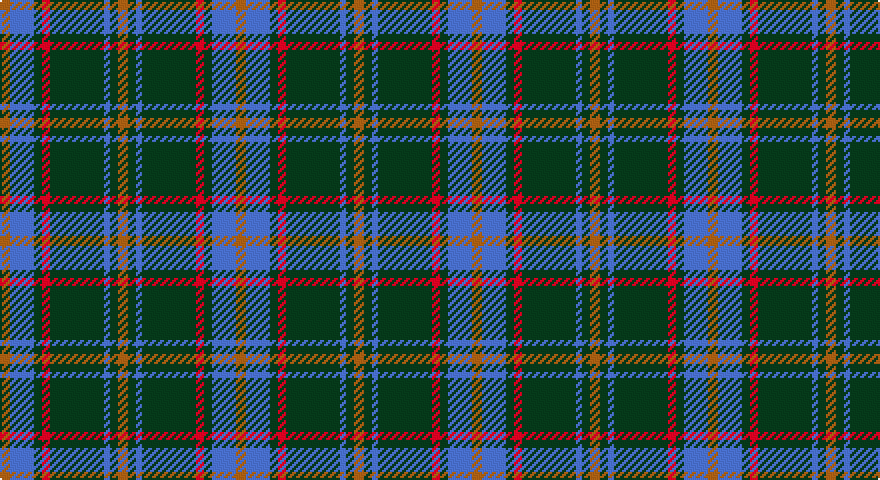 O/5 B12 DG4 R4 DG27 B3 DG4 O/5 tartan