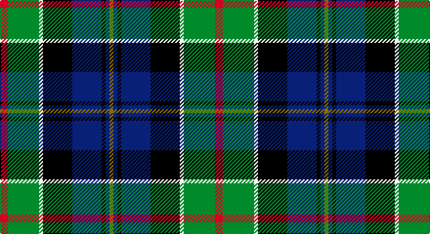 R/8 G32 W4 K30 DB30 K4 DB4 Y/4 tartan