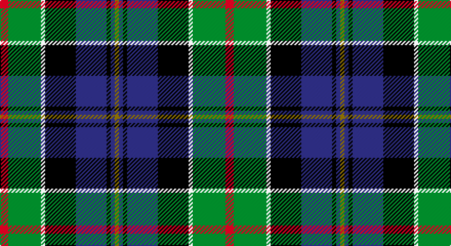 R/8 G32 W4 K30 DB30 K4 DB4 Y/4 tartan