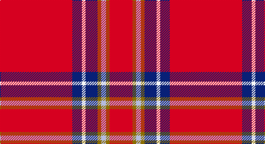 R/120 DB16 W6 DB20 Y6 LB8 Y6 R/38 tartan