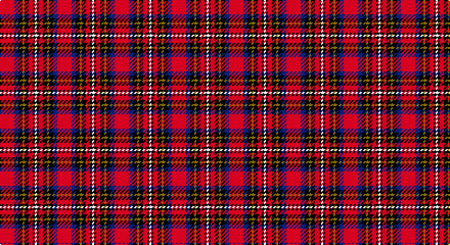 R/14 DB4 K4 Y2 K4 R4 K2 W/2 tartan