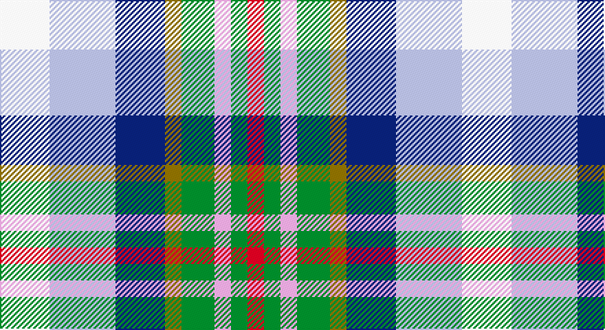 W/36 LB48 DB36 Y12 G24 LP12 G12 R/12 tartan
