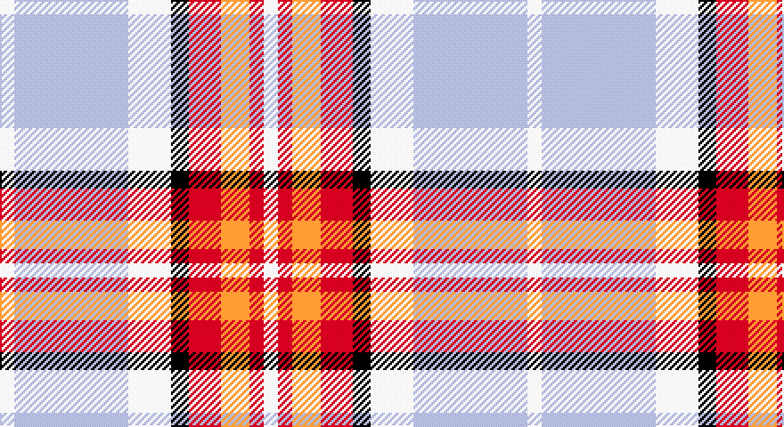 W/8 LB64 W24 K10 R18 LO16 R8 W/8 tartan