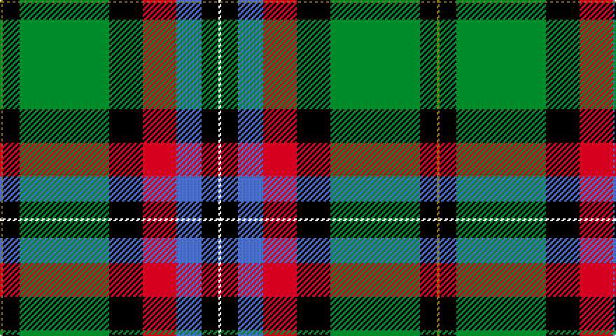 Y/2 K12 G64 K24 R24 B18 K12 W/2 tartan