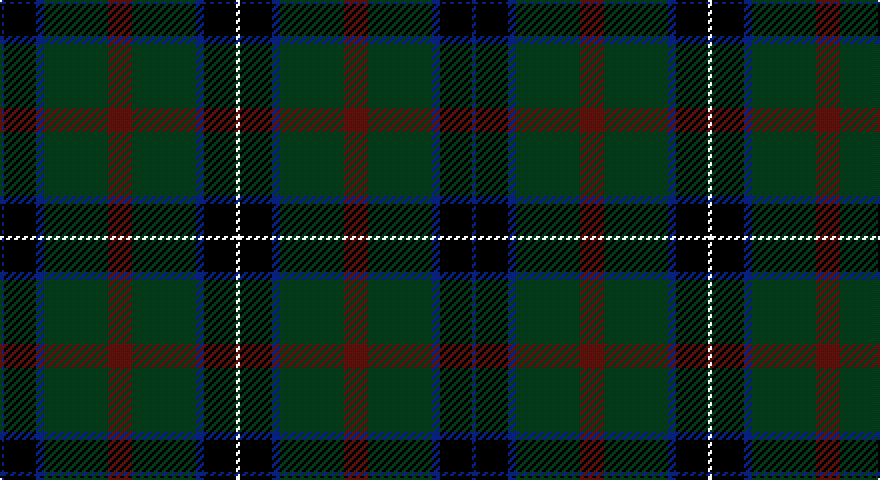 DB/2 K16 DB4 DG32 DR12 DG32 DB4 K16 W/2 tartan