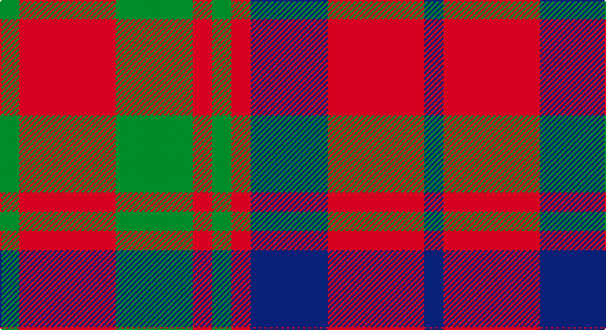 G/14 R70 G56 R14 G14 R14 DB56 R70 DB/14 tartan