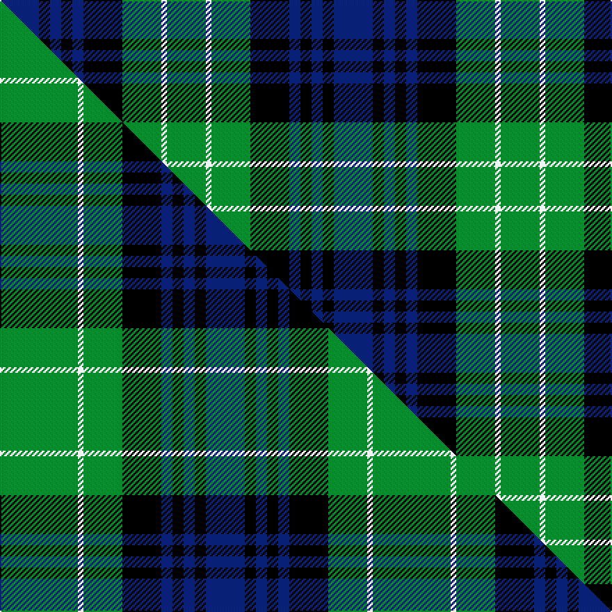 this sett (top) woven against the master sett (bottom)