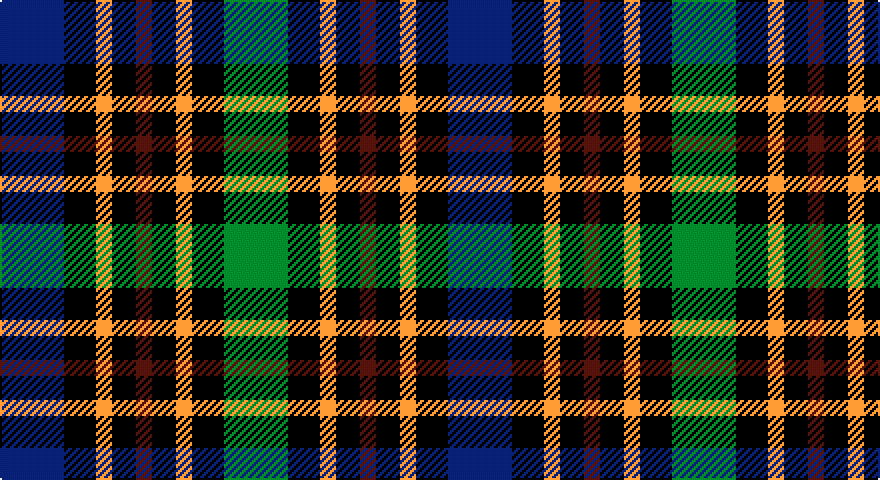 DB/32 K16 LO8 K12 DR8 K12 LO8 K16 G/32 tartan