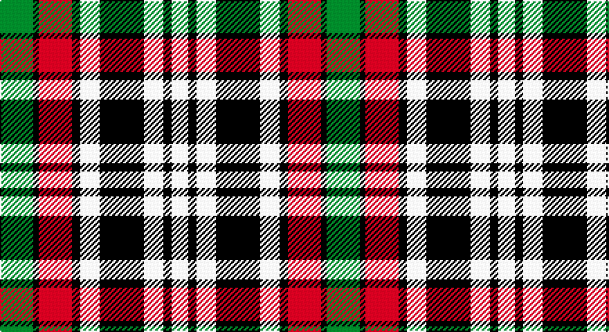 G/24 K4 R24 K6 W14 K32 W14 K6 W/12 tartan