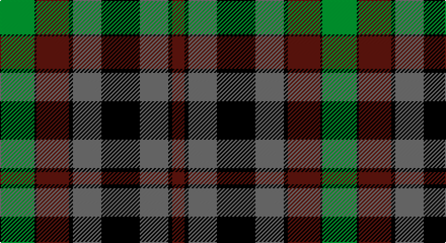 G/34 K2 DR32 K4 N28 K38 N28 K4 DR/12 tartan