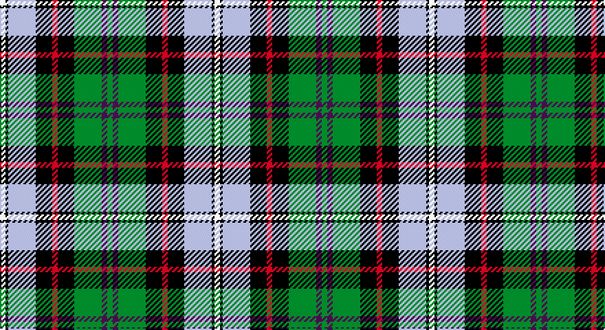 W/4 K2 LB20 K12 R4 K12 G20 DP4 G/4 tartan
