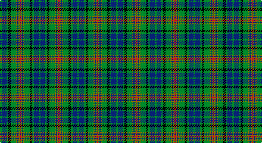 G/3 DB8 G3 K4 G9 Y2 DB2 Y2 R/2 tartan
