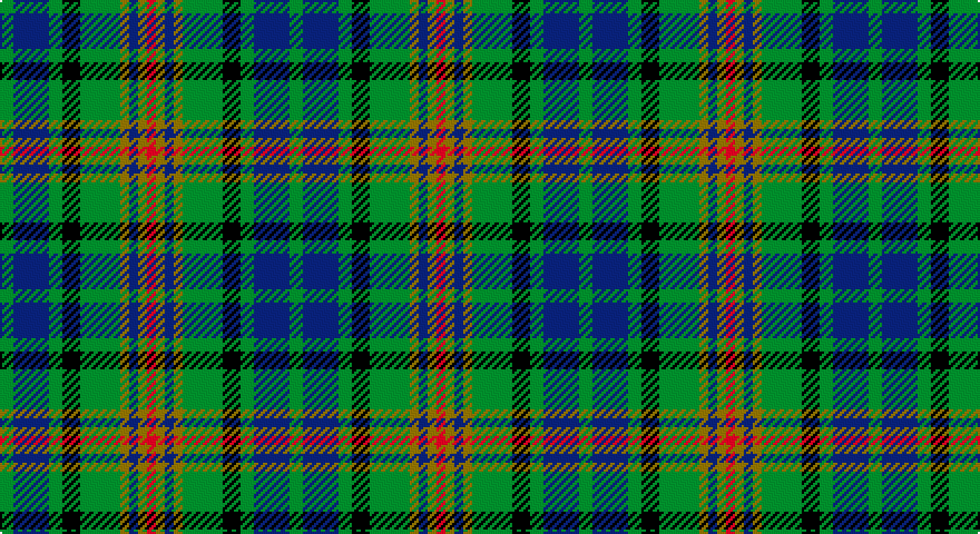 G/6 DB16 G6 K8 G18 Y4 DB4 Y4 R/4 tartan