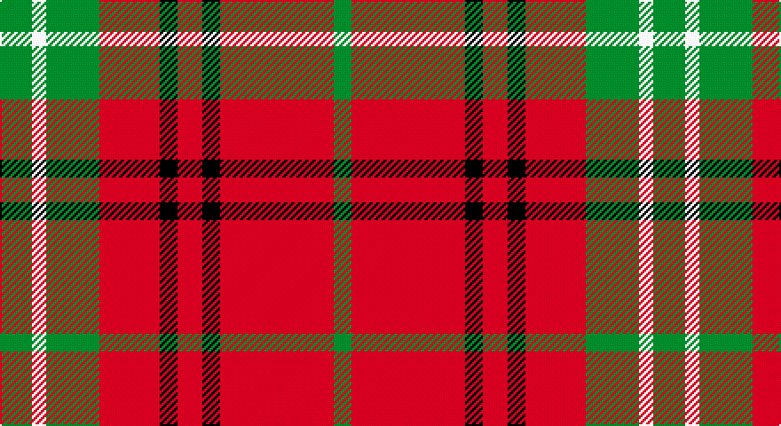 G/18 W8 G30 R34 K10 R14 K10 R64 G/10 tartan