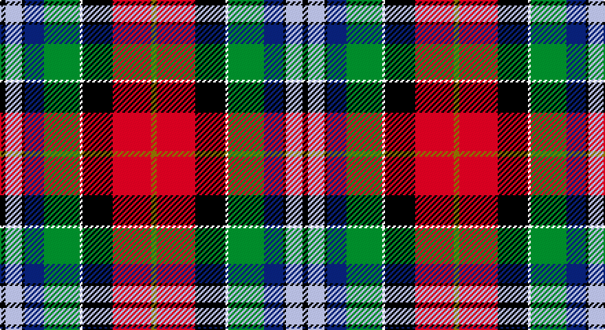K/4 LB12 K2 DB14 G26 W2 K22 R28 Y/4 tartan
