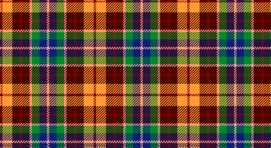 R/4 LO16 DR12 R4 DR12 LR4 G12 DB12 LR/4 tartan