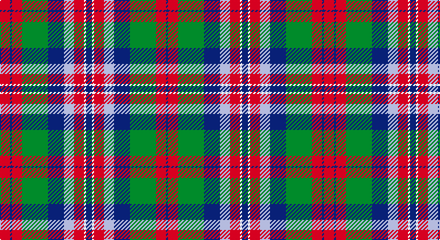 R/10 DB2 R10 G26 DB16 LB10 R10 W2 DB/6 tartan