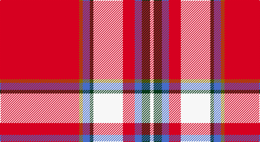 R/134 Y6 B12 DG6 W50 R20 B12 DG14 W/6 tartan