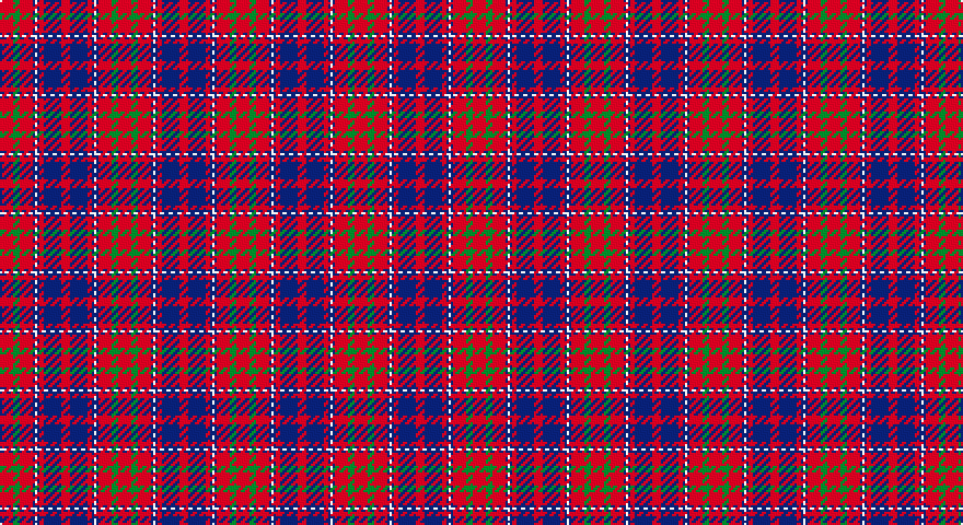 R/6 G3 R6 DB1 W1 DB1 R2 DB8 R/4 tartan